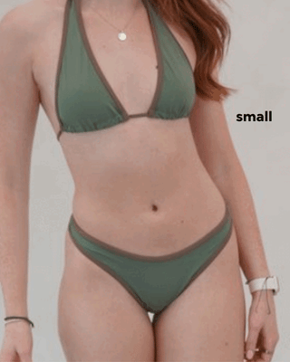 Low rise bikini bottoms - Orange