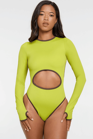 Long Sleeved Swimsuit - Kiwi
