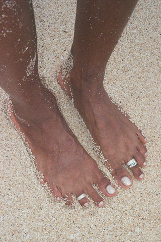 Silver toe ring