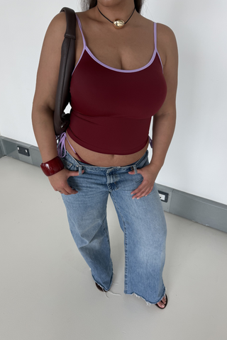 Long Tank - Burgundy