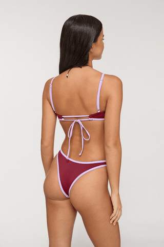 Wired Bikini Top - Burgundy