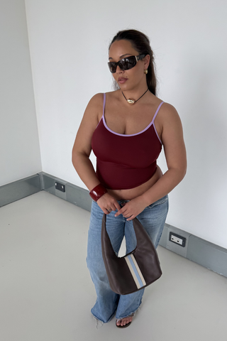 Long Tank - Burgundy