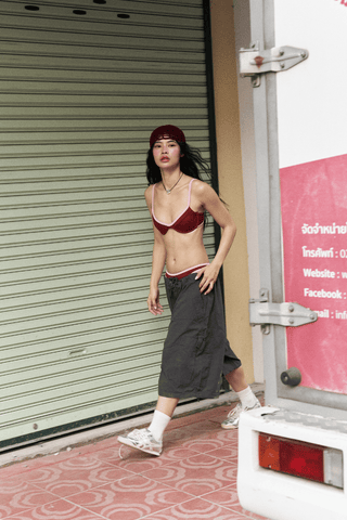 Wired Bikini Top - Burgundy