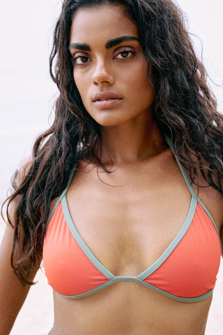 Bralette Bikini Top - Tangerine